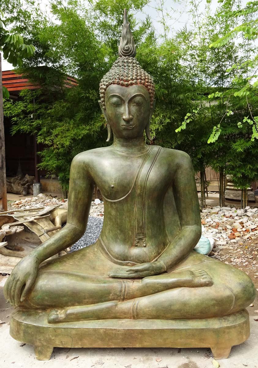 Large Sukhothai Style Buddha Statue 102"