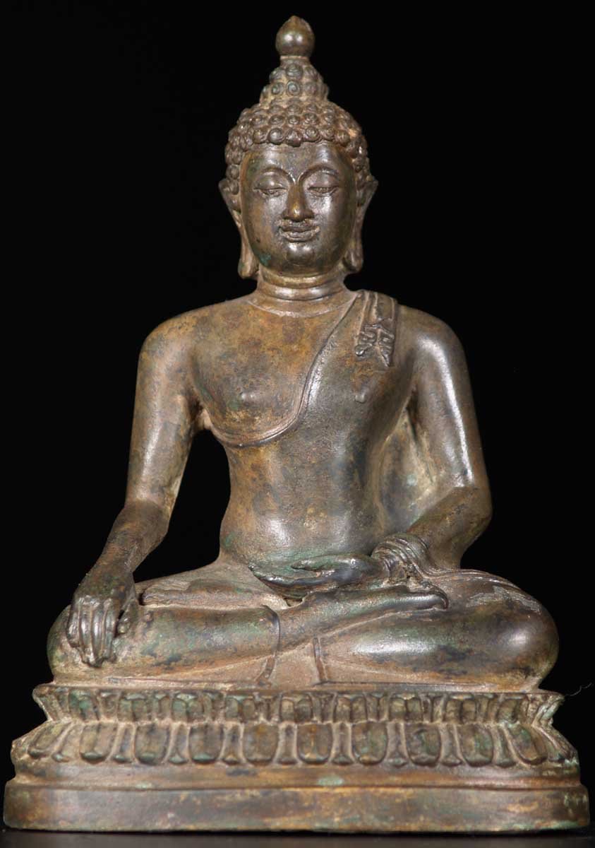 SOLD Lanna Style Buddha Statue 7.5" (#58t12w): Hindu Gods 