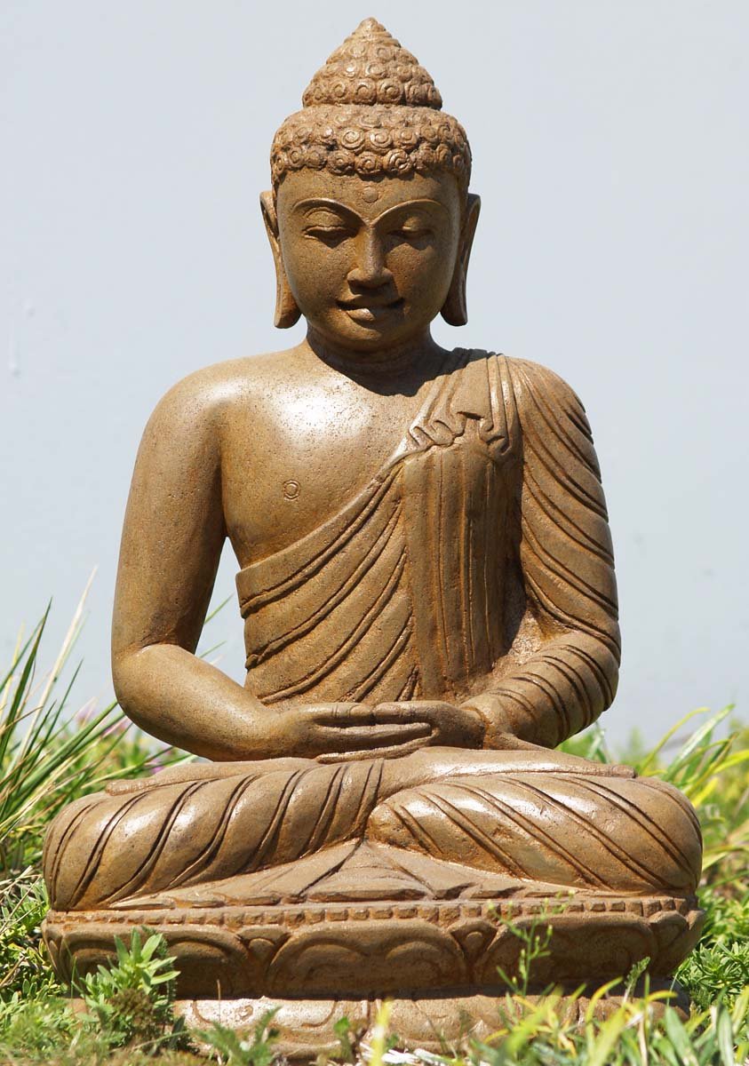 Small Garden Meditating Buddha 24"