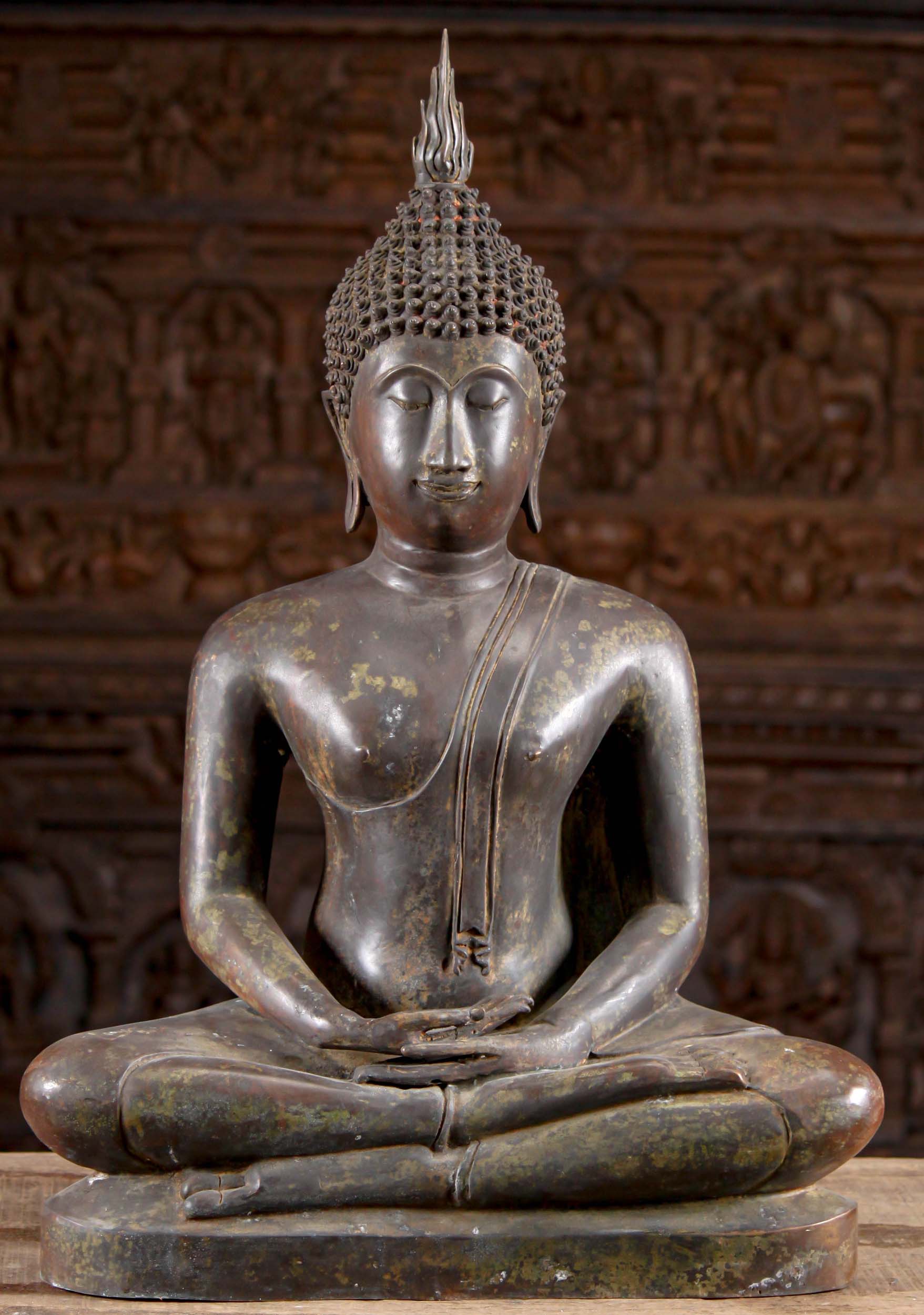 Meditating Buddha in Ardhapadmasana 30"