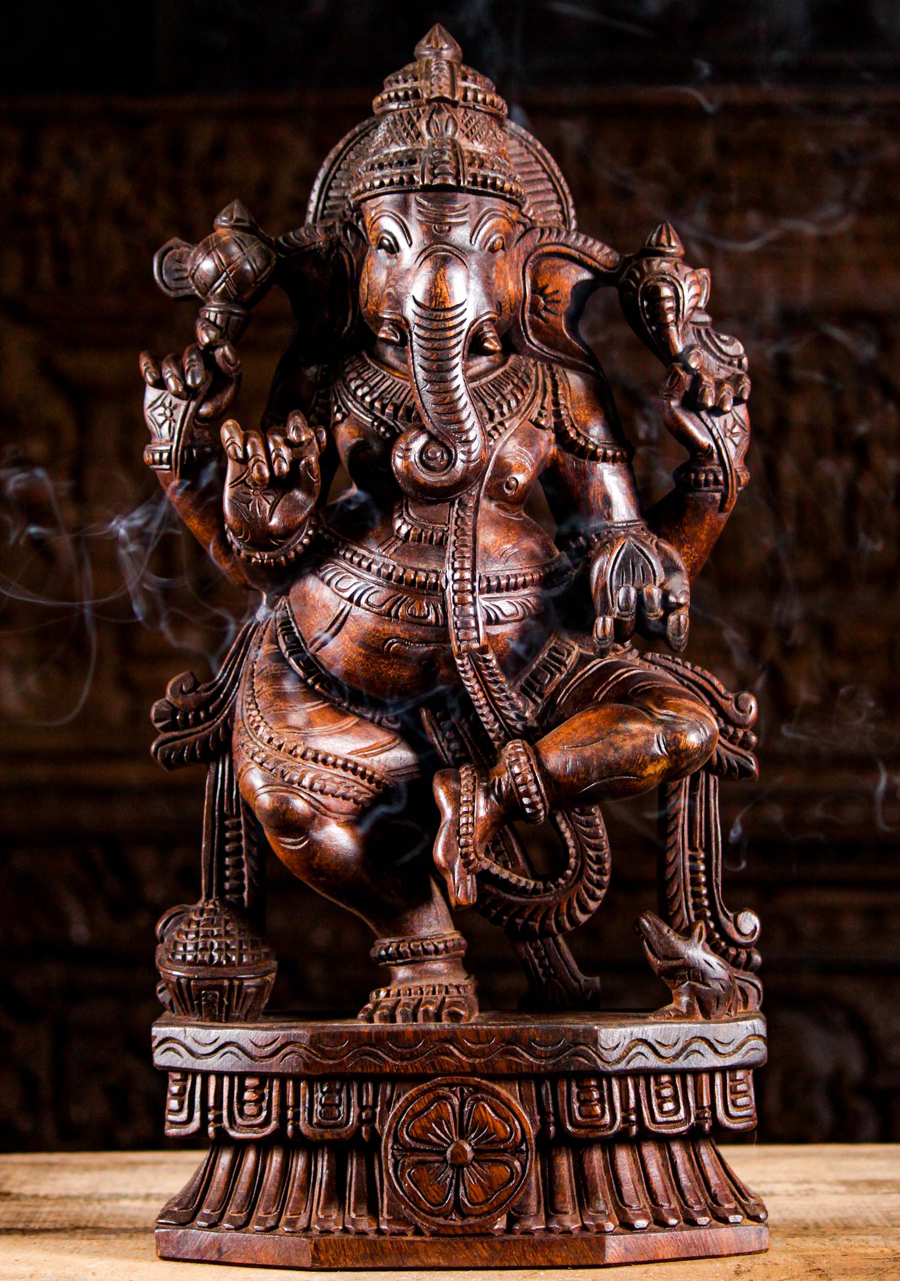 Dancing Ganesh with Mango Statue 24"