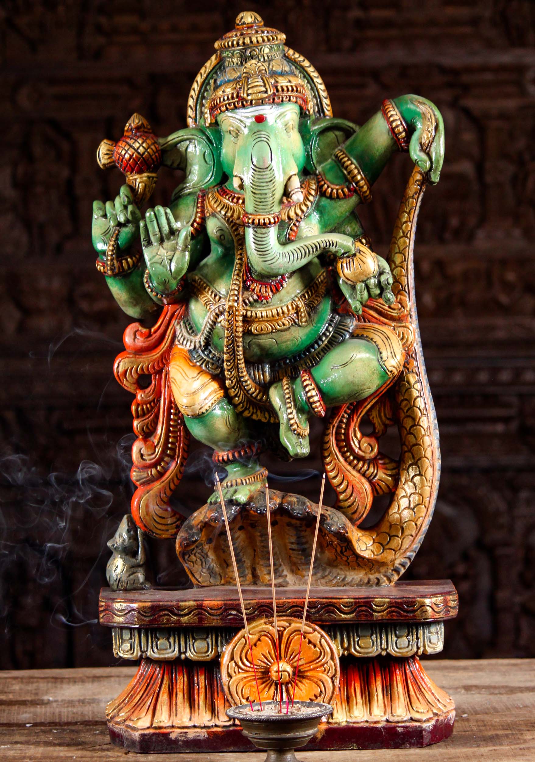 Chennai: Lord Ganesha in cricketing poses at Chennai Temple #Gallery
