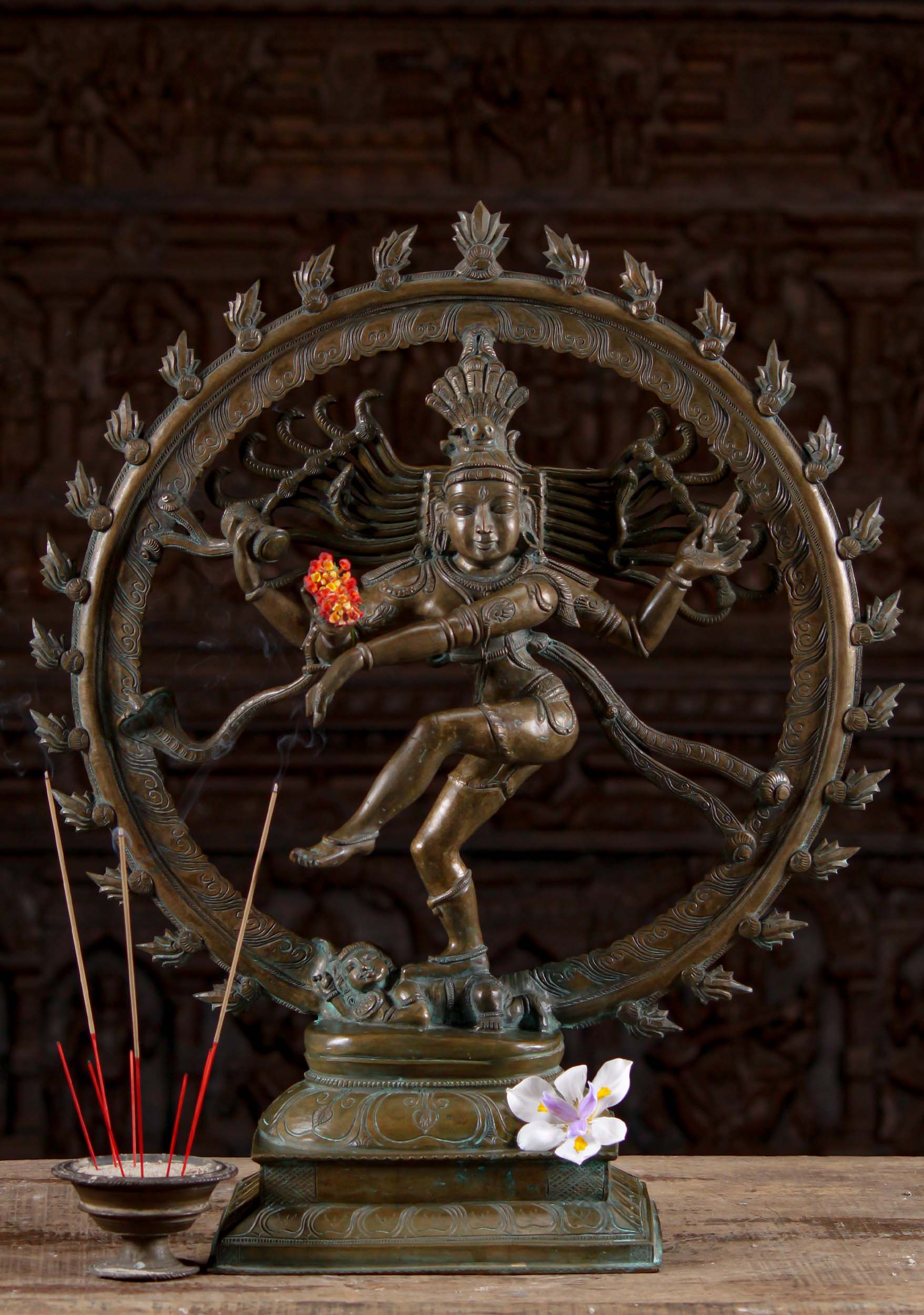 Bronze Dancing Shiva Statue as Lord Nataraja 24"