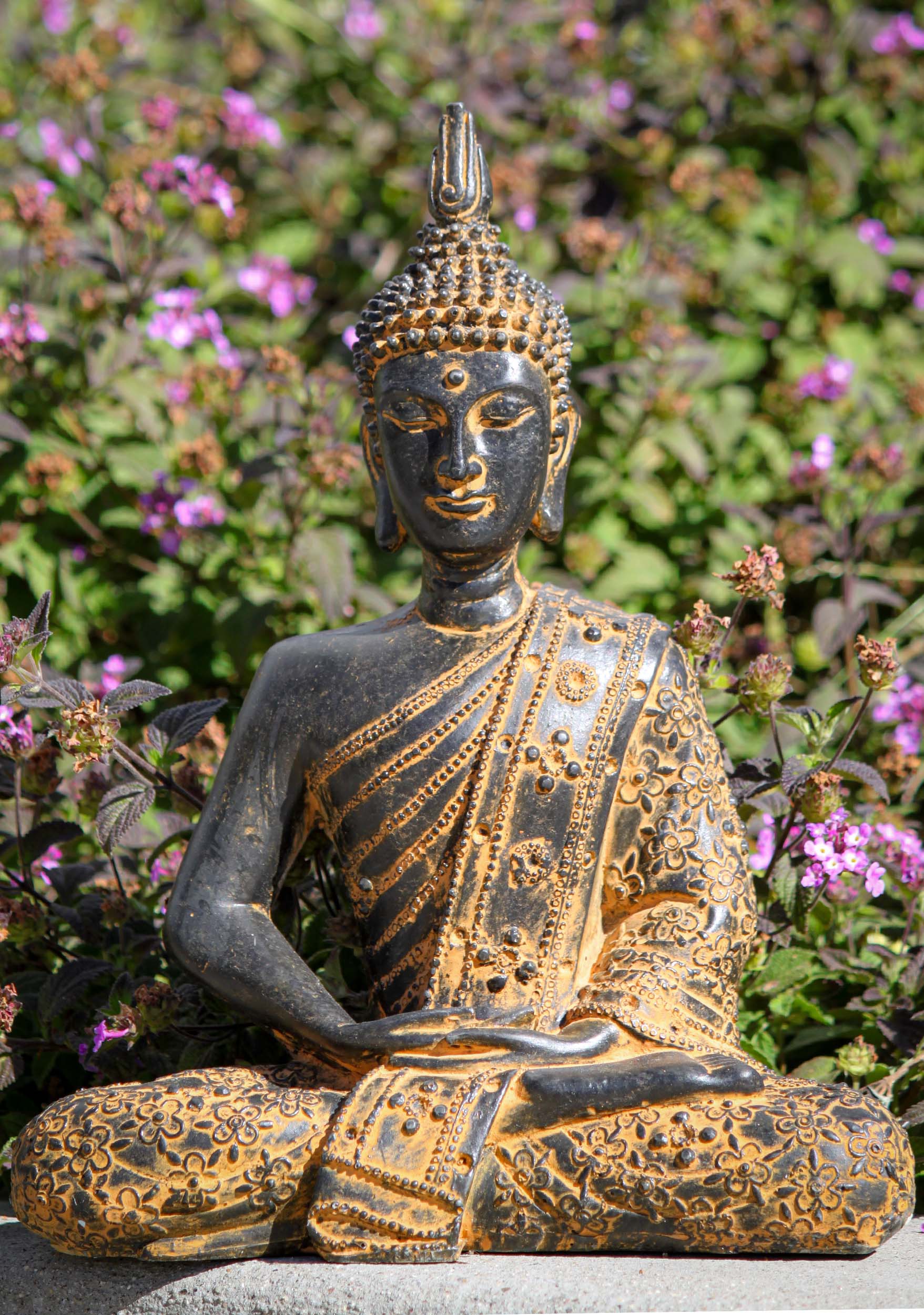 SOLD Small Thai Style Mediating Buddha Statue Perfect for Home & Garden ...