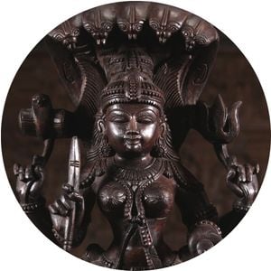 Wood Statue of Mother Goddess Shakti