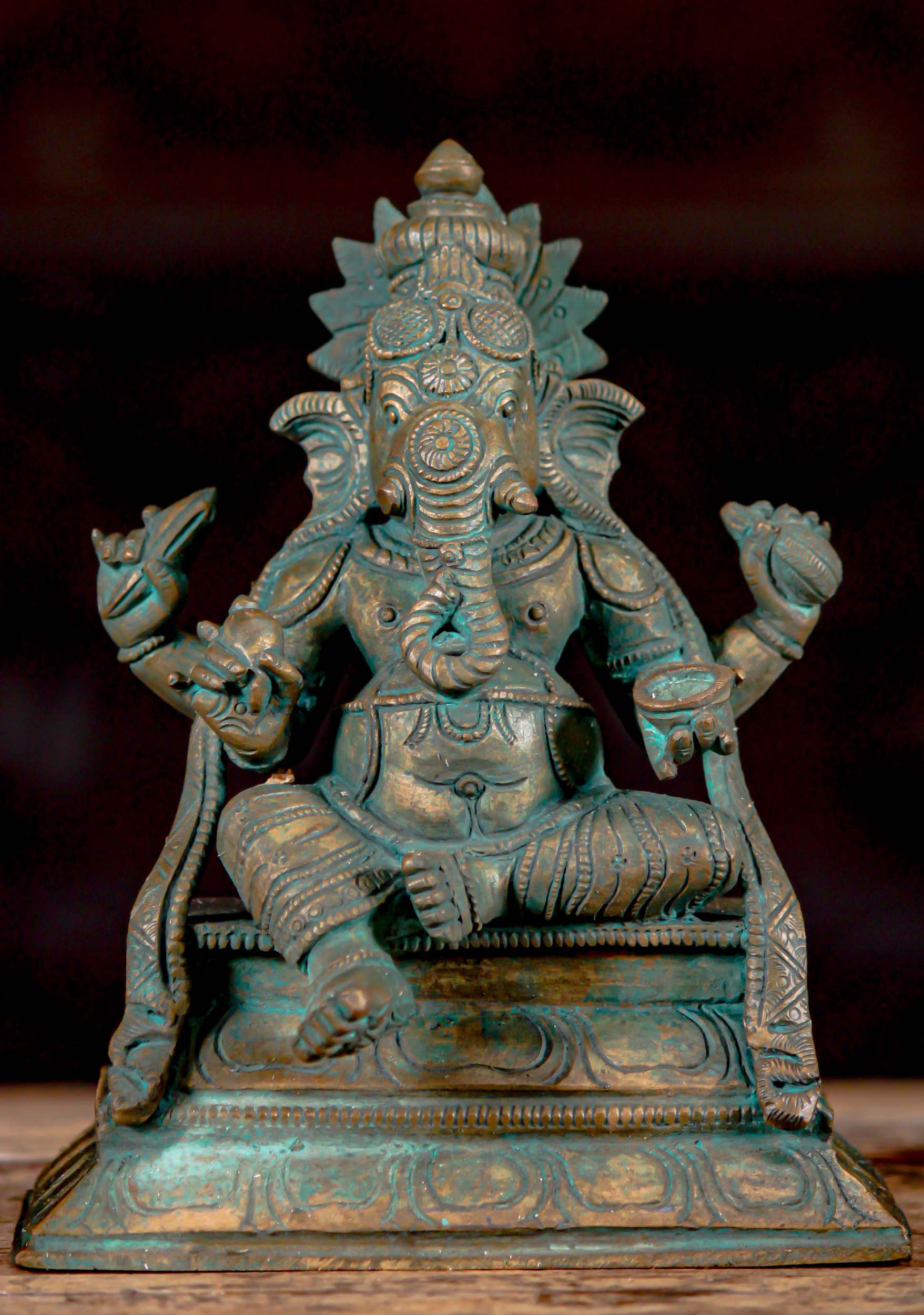 Bronze Statues of the 32 Forms of Ganapathi, Cast in Lost Wax Method Bronze Choose Option 8"