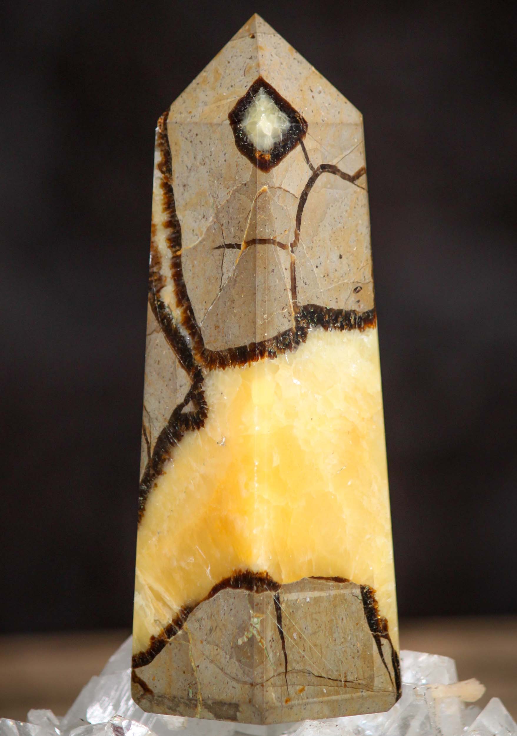 Septarian Crystal Point Tower Obelisk Healing Crystal Associated with Vishnu & Reincarnation