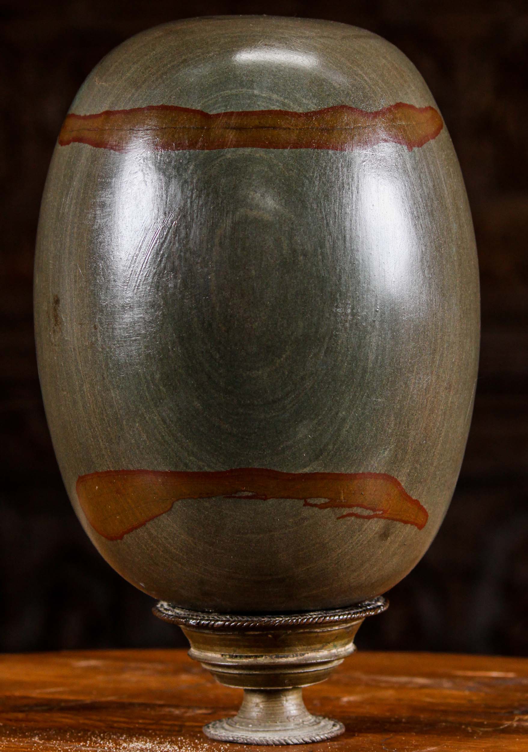 Shiva Lingam Representing Shiva as a Pillar of Fire Perfect for Home Altar & Puja 11"