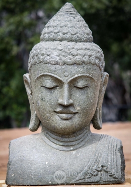 SOLD Stone Namaste Garden Buddha Statue 40