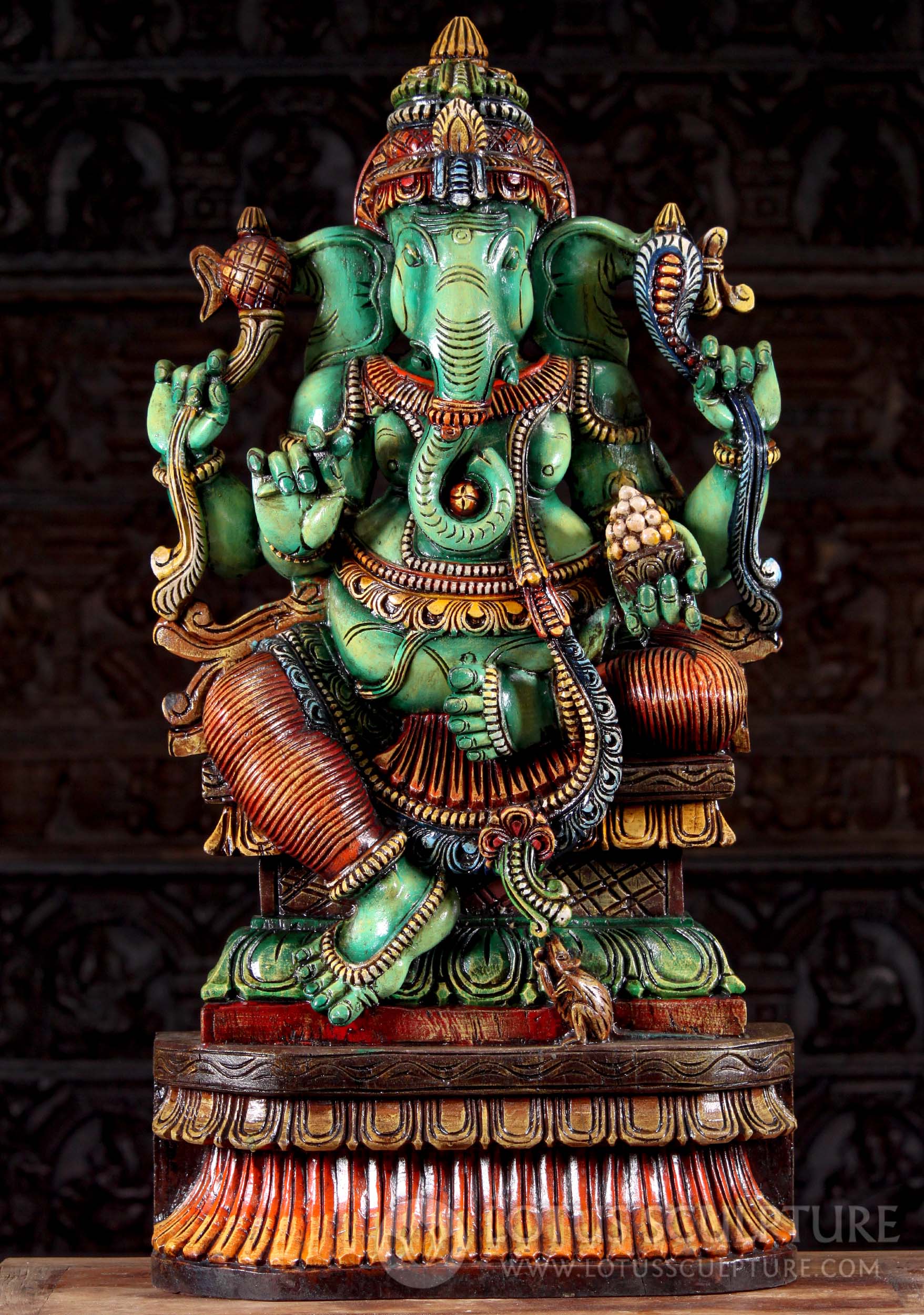 green hindu god