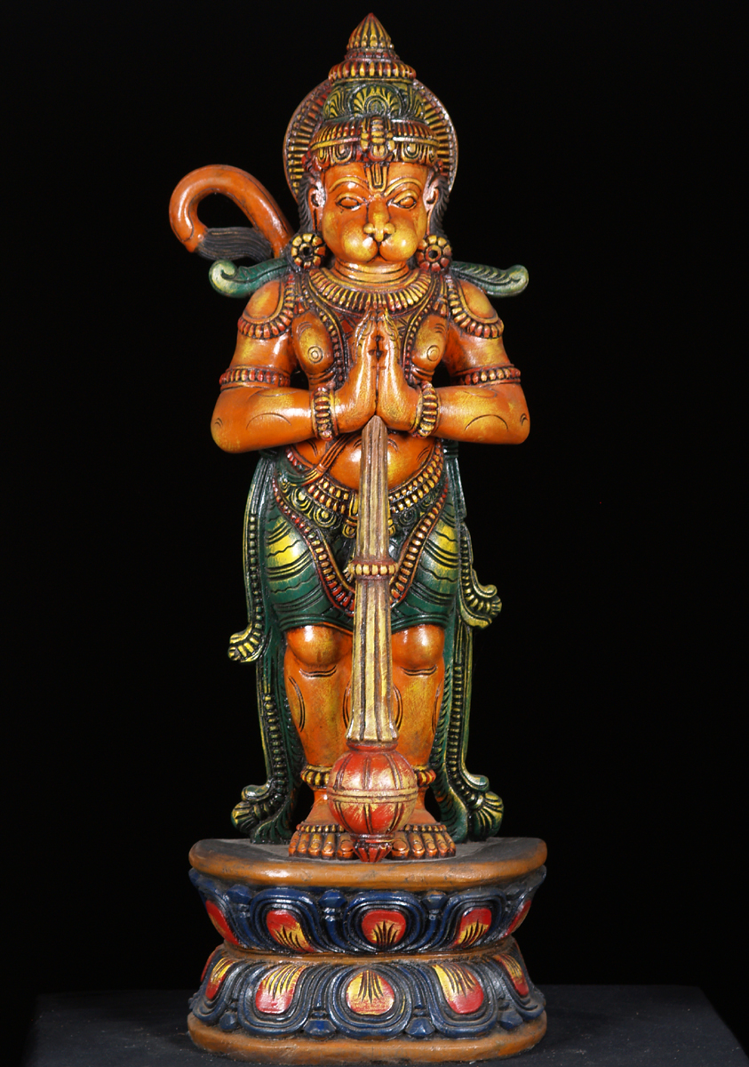 SOLD Standing Hanuman Statue Holding Club 36
