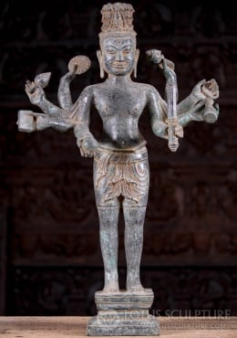 SOLD Dhanvantari Statue, the God of Ayurvedic Medicine 15.5