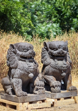 Foo Dog Garden Statues, White For Protective Energies, 58% OFF