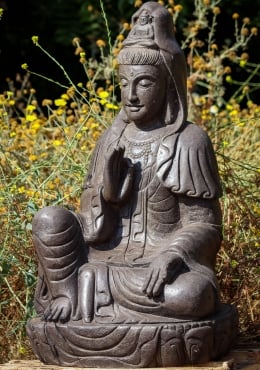 Design Toscano Resting Guan Yin Garden Statue ne210144