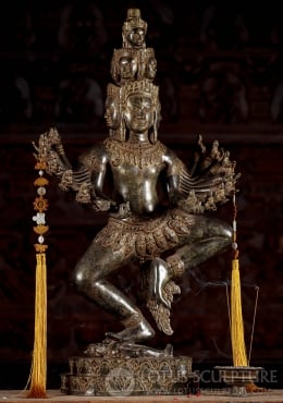 Vigraham Sculptures Wooden Handcarved Majestic Nataraja Statue of Shiva (5  feet - Multicoloured) : : Home