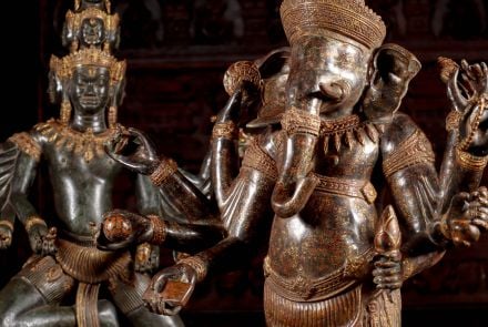 Cambodian Bronze Statues