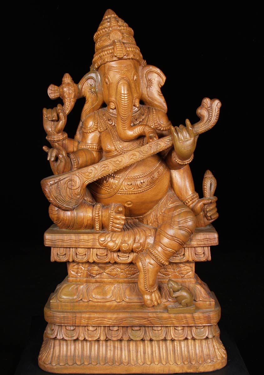 Ganesh Statue Playing the Veena 36"