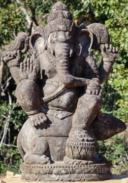 SOLD Affordable Ganesha Garden Statue Holding Elephant Goad, Malas ...