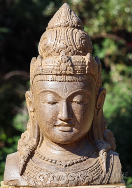 SOLD Stone Varada Garden Buddha 40