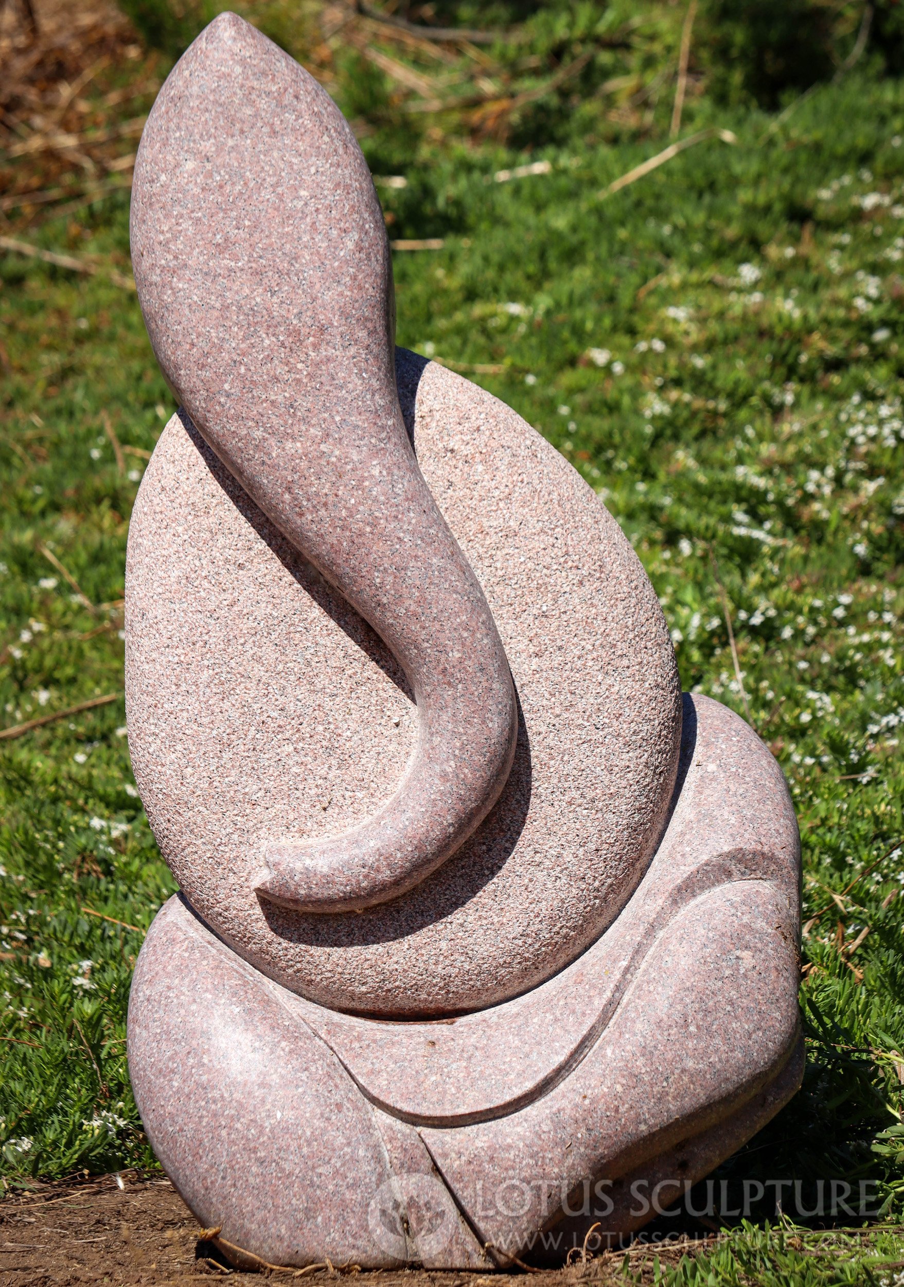 Modern Ganesha Perfect for Garden, Hand Carved & Polished from Madurai Red Granite 36"