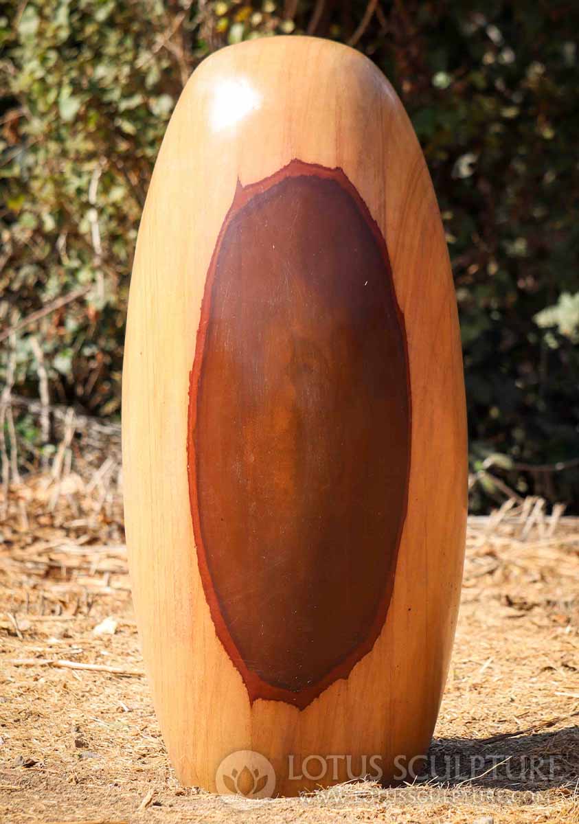 Shiva Lingam Narmada River Natural Sacred Stone with Deep Red Eye of Shiva Marking 39"