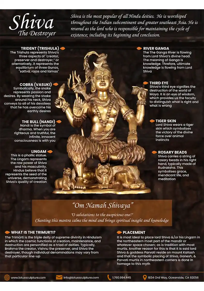 Lord Shiva Infographic of symbolism