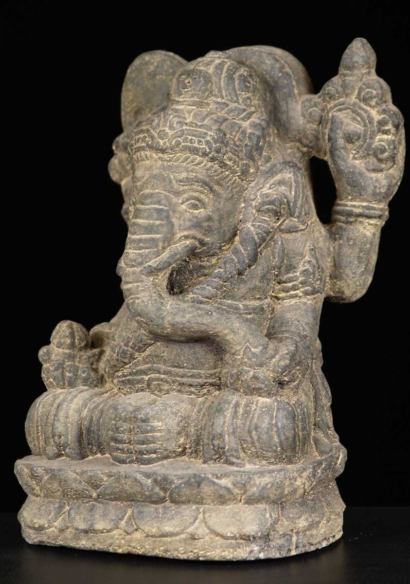 Stone Garden Ganesh Statue 12"