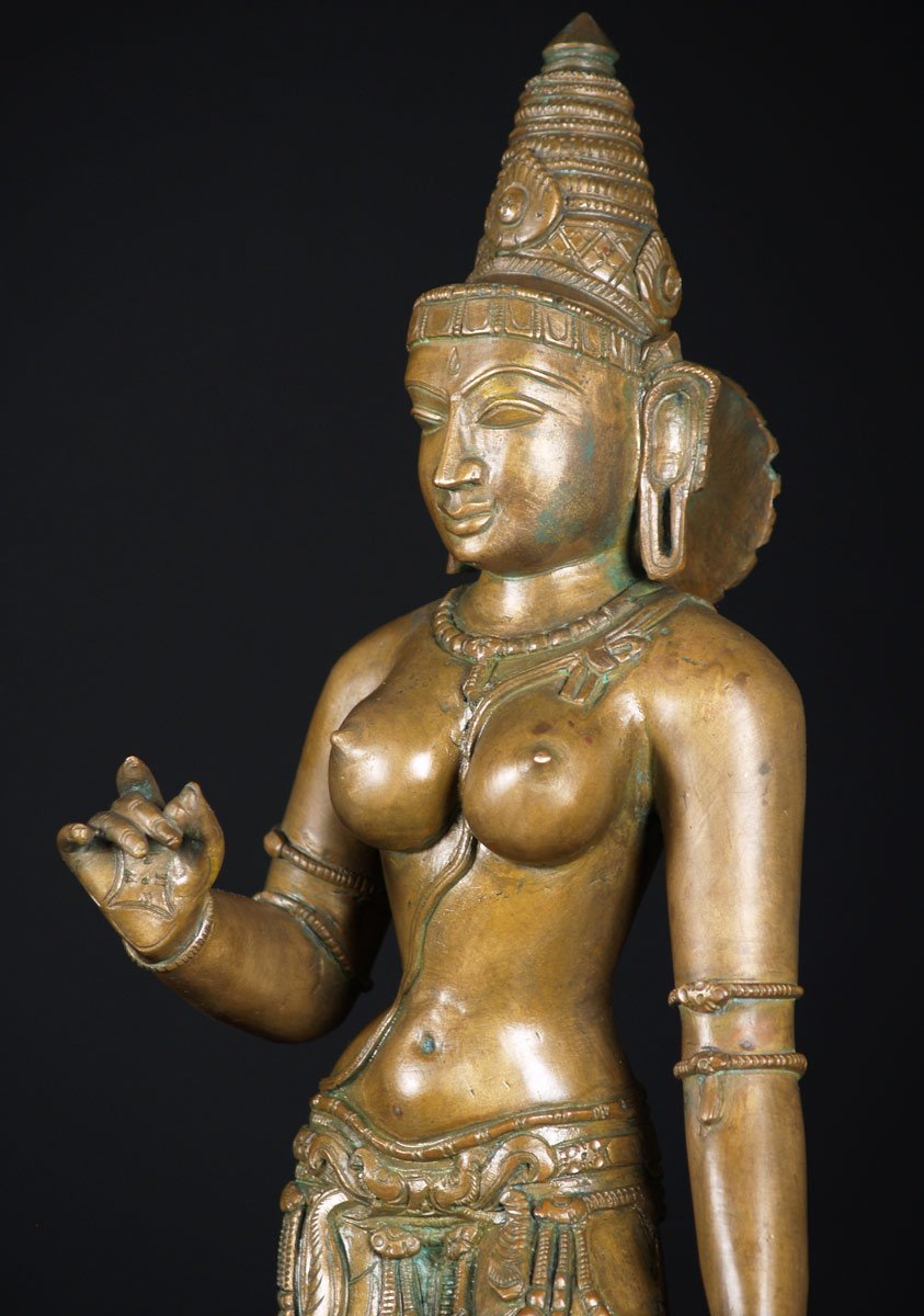 Bronze Shivakami statue 24"