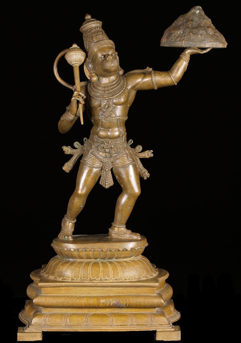 Hanuman Lifting the Mountain of Herbs 30"