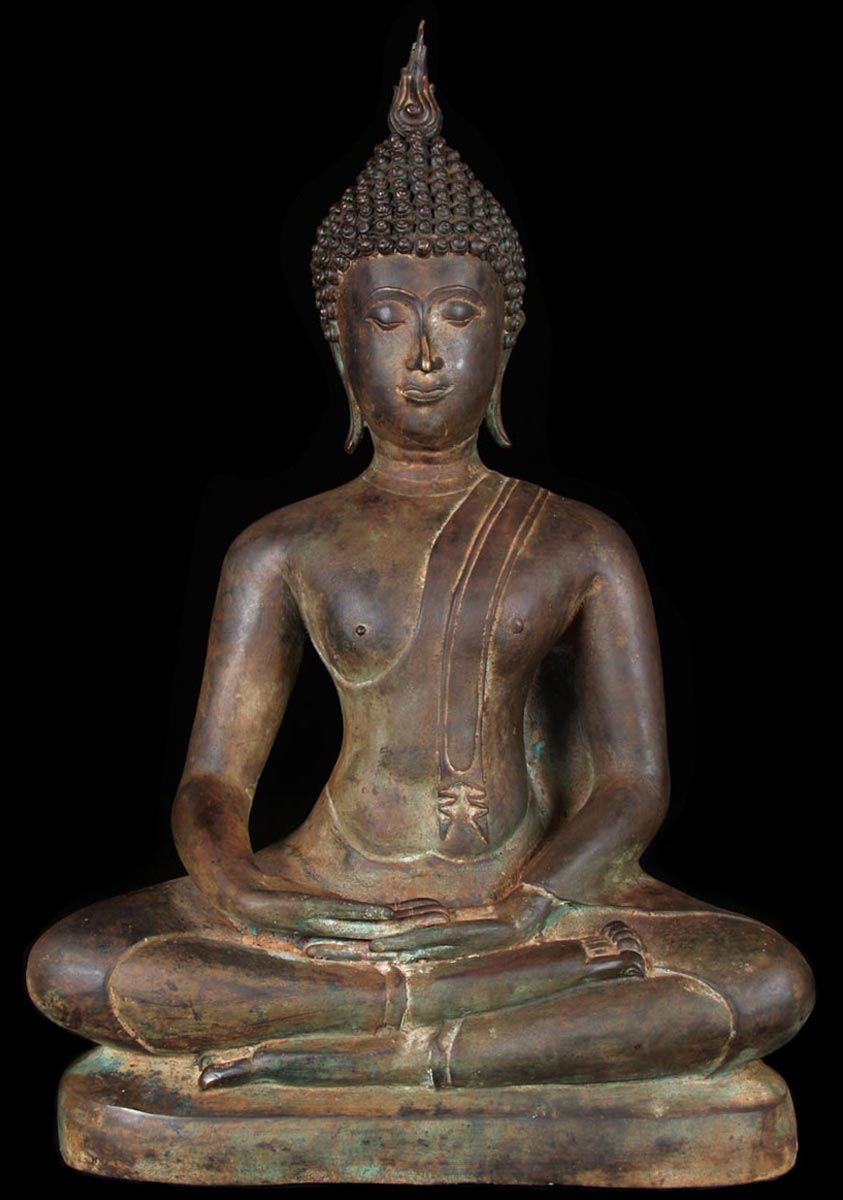 Sukhothai Meditating Buddha Statue 25"