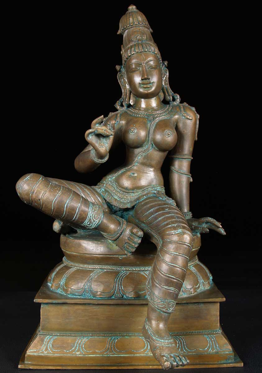 Parvati as Bogashakti Bronze Statue 21"