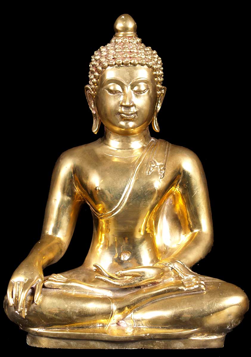 SOLD Gold Cheansen Buddha Statue 15