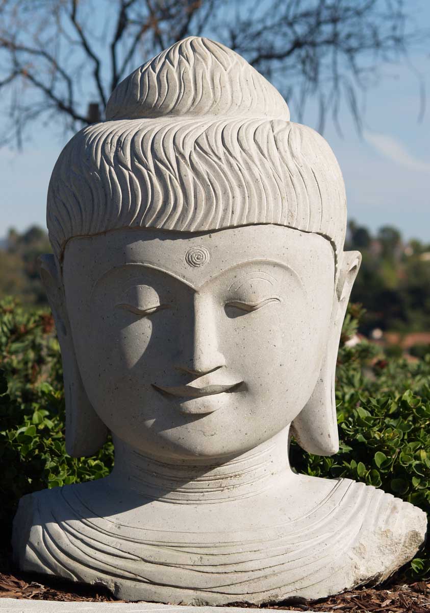 Stone Bust of Lord Buddha 36"