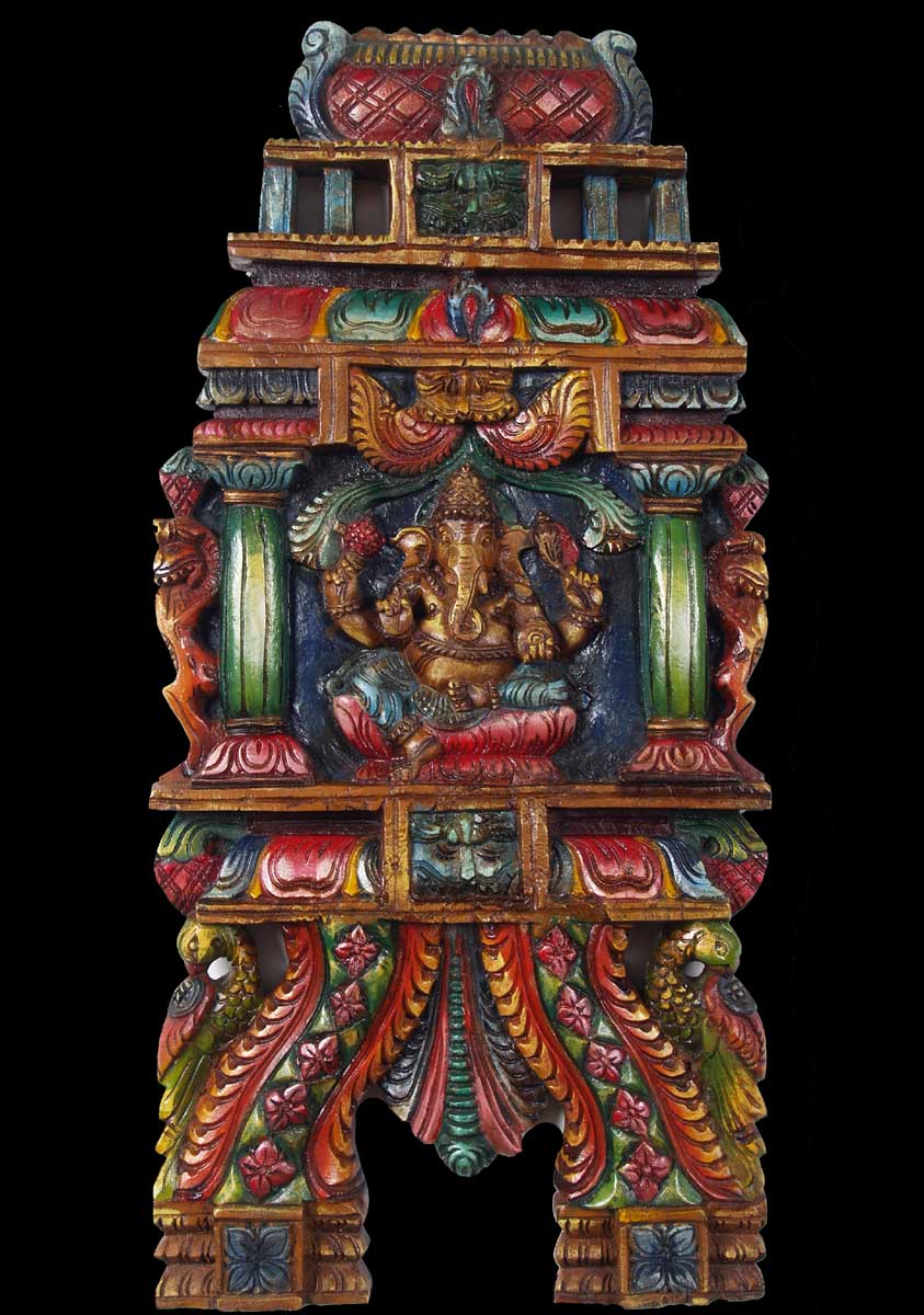 Colored Ganesh Kavadi Statue 24"