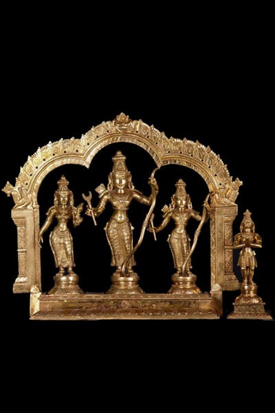 Ramar Set, Lord Ram, Sita, Lakshmana, & Hanuman 22"