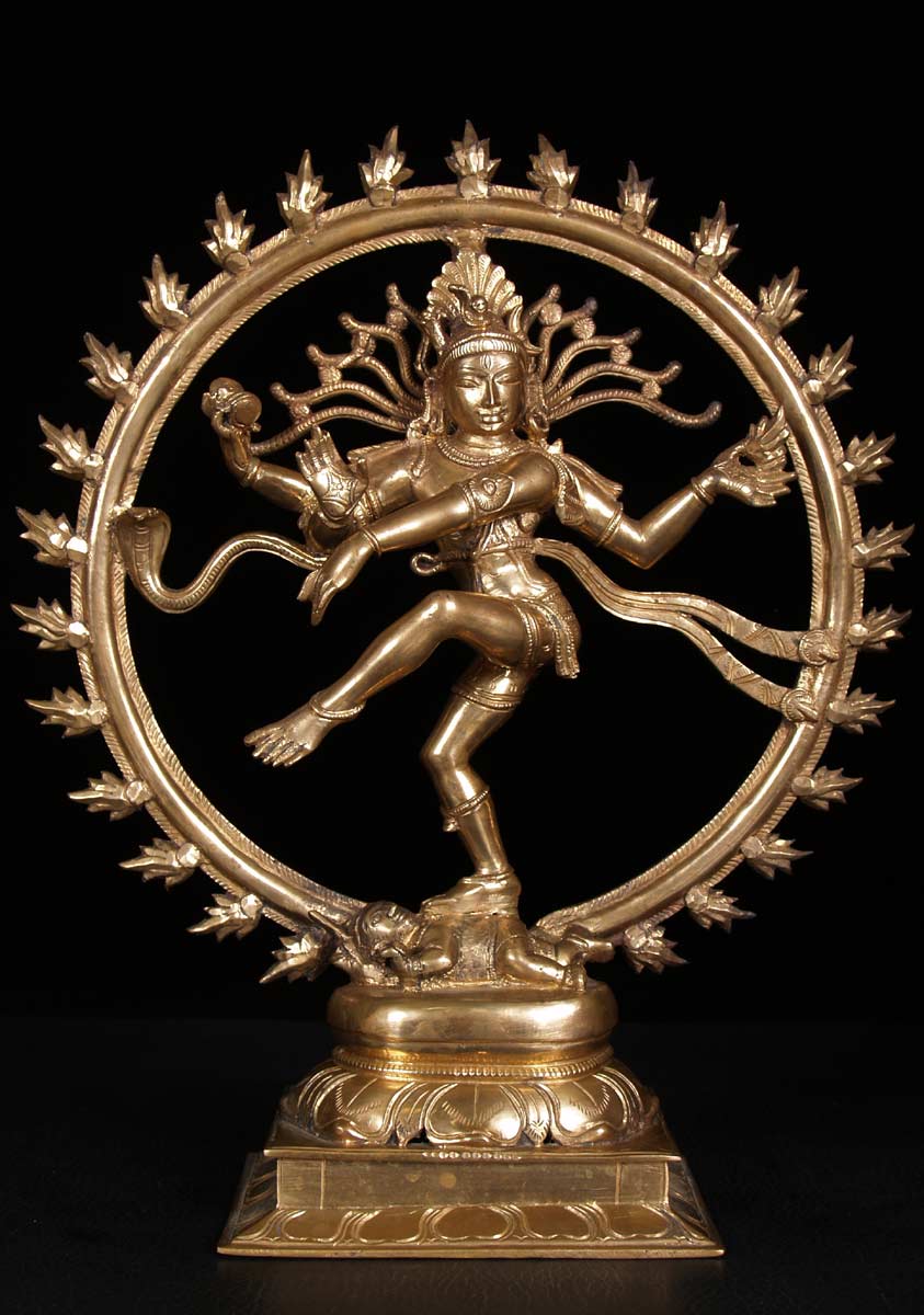 Polished Shiva as Nataraja Statue 13"