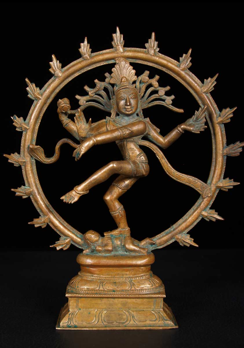 Small Bronze Nataraja Statue 10"