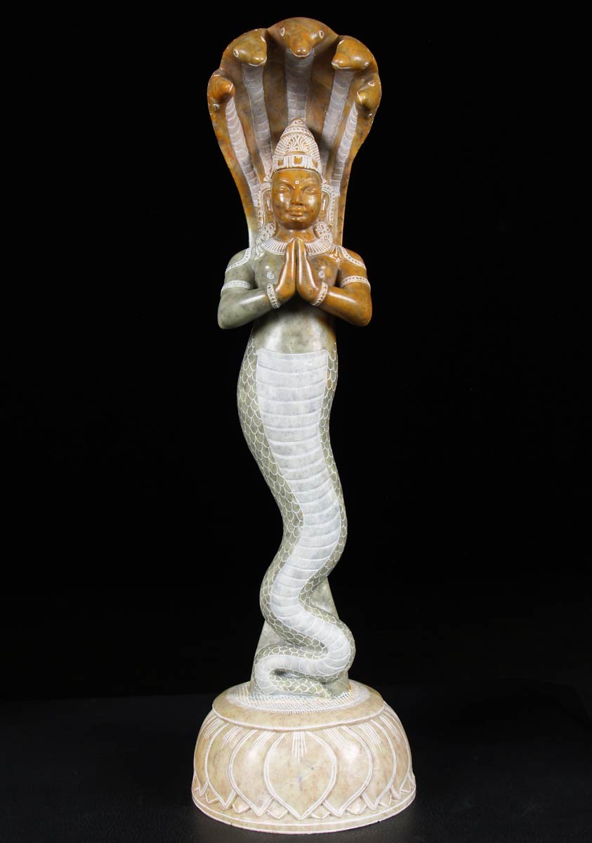 Stunning Marble Patanjali Statue 24"