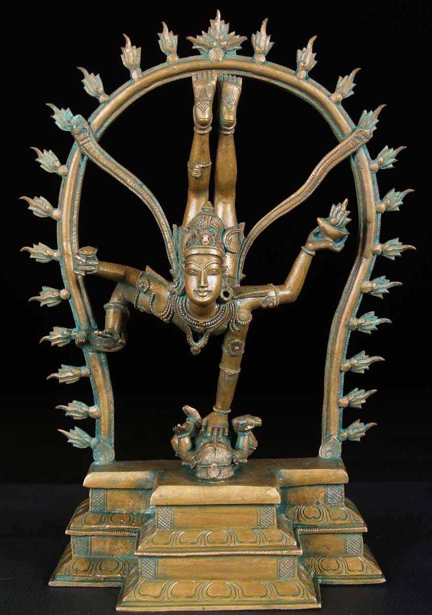 Shiva Flying from the Heavens with Ganga 18"