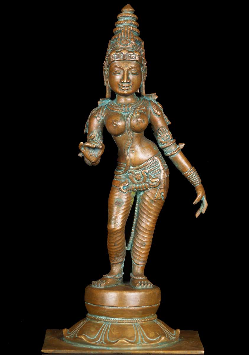 Sold Bronze Parvati As Shivakami 11 60b89 Hindu Gods And Buddha Statues