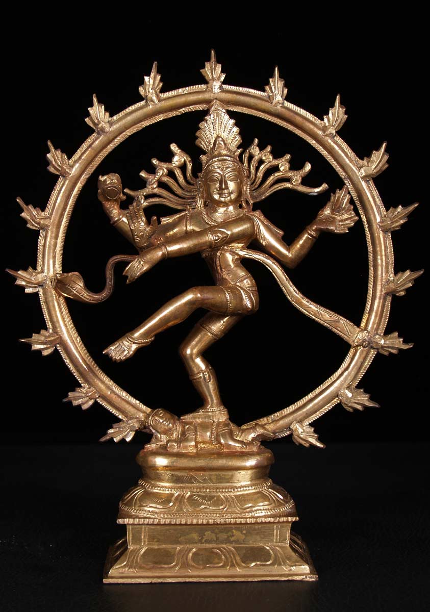 SOLD Polished Bronze Nataraja 10