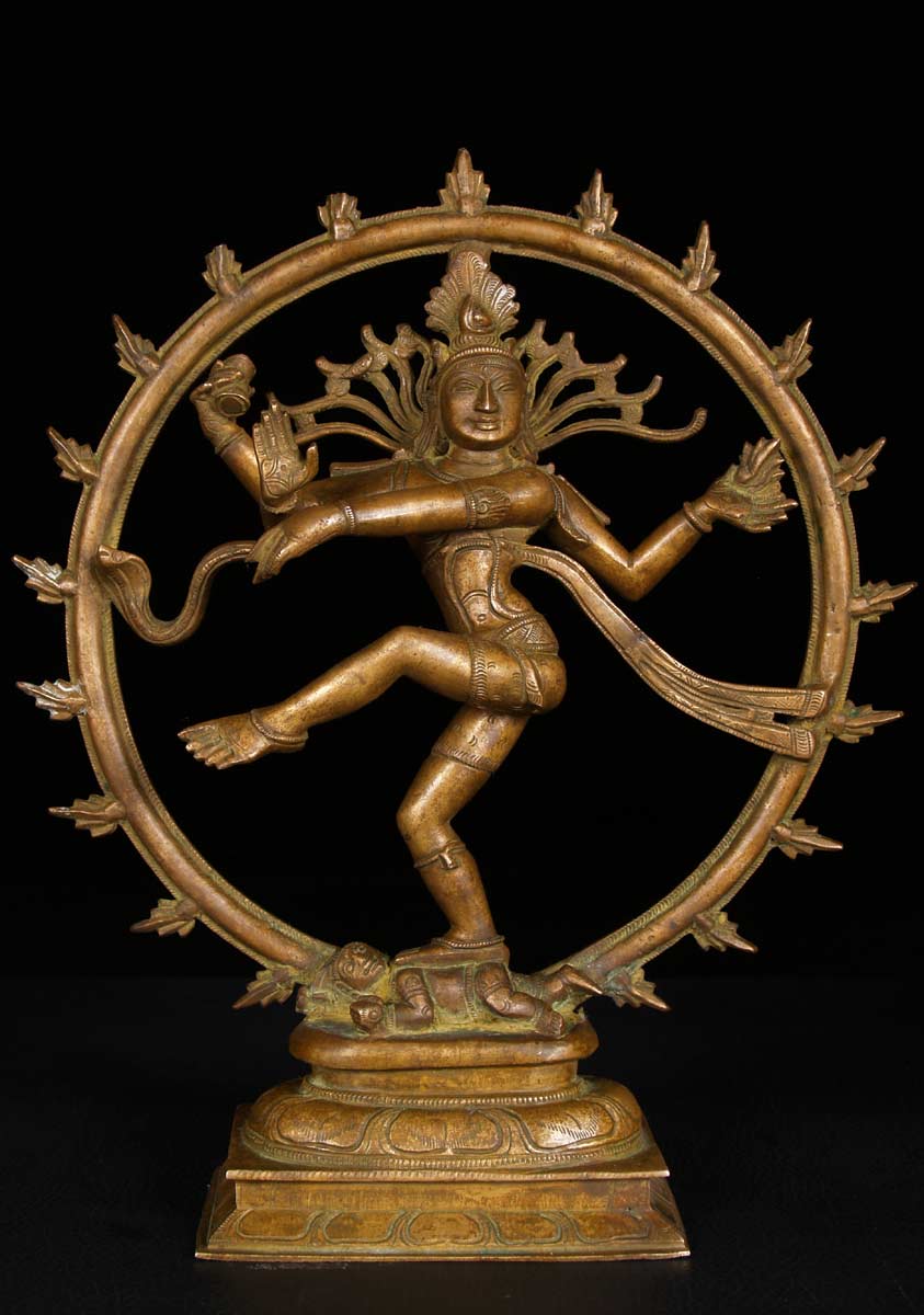 Shiva as Nataraja Bronze Statue 13"