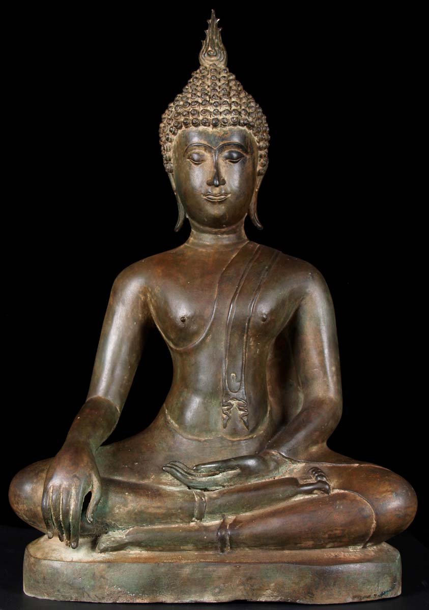 Classic Sukhothai Buddha Statue 25"