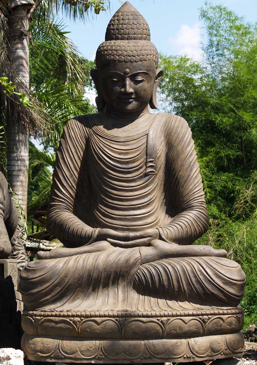 Custom Stone Enormous Meditating Garden Buddha Statue in Full Lotus ...