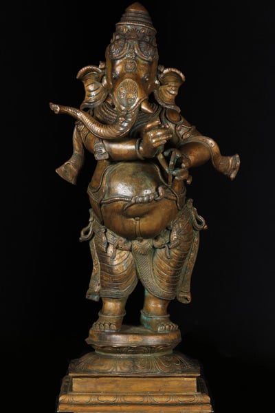 Ganesh Statue Writing the "Great Hindu" Epic 23"