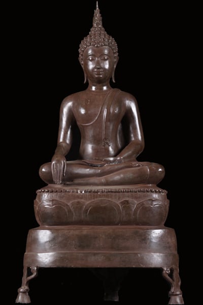 Sukhothai Buddha Statue in Earth Touching Mudra 30"